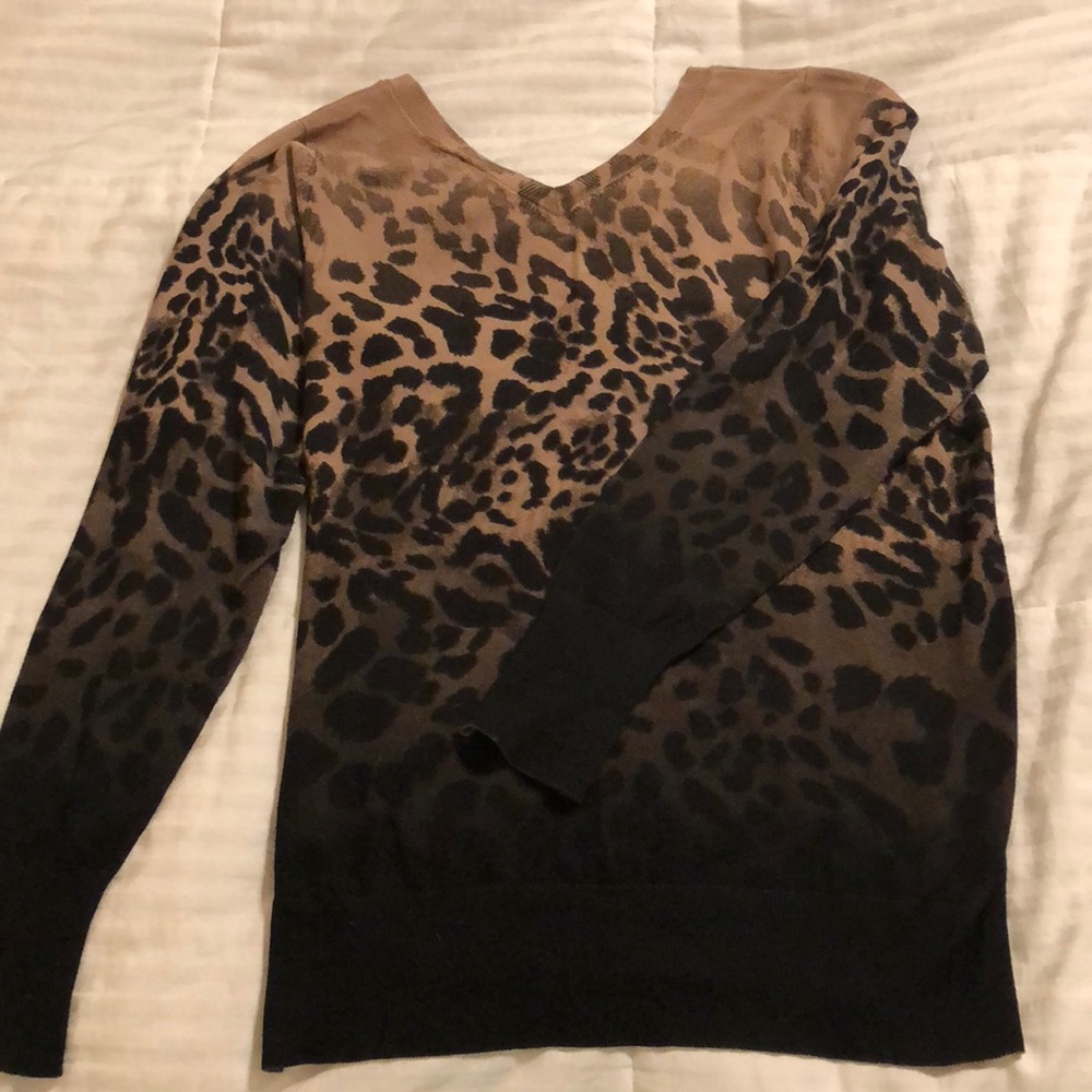 Animal print sweater
